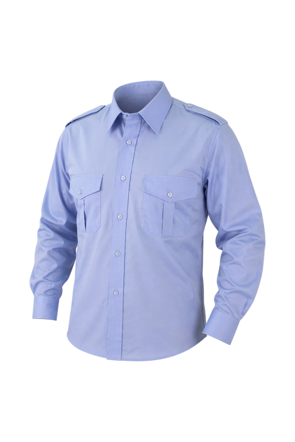 Feuerwehr Hemd Herren, langarm, blau