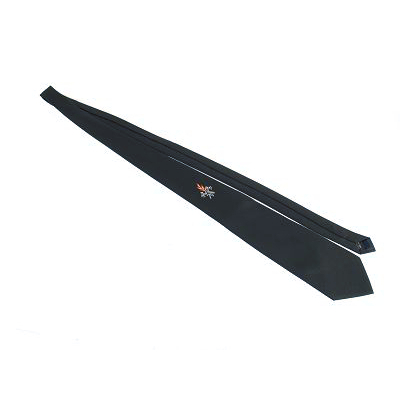Krawatte,schwarz, mit Emblem, 100 % Polyester