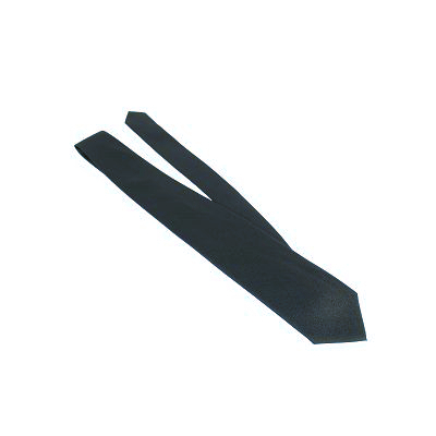 Krawatte,schwarz ohne Emblem 100 % Polyester