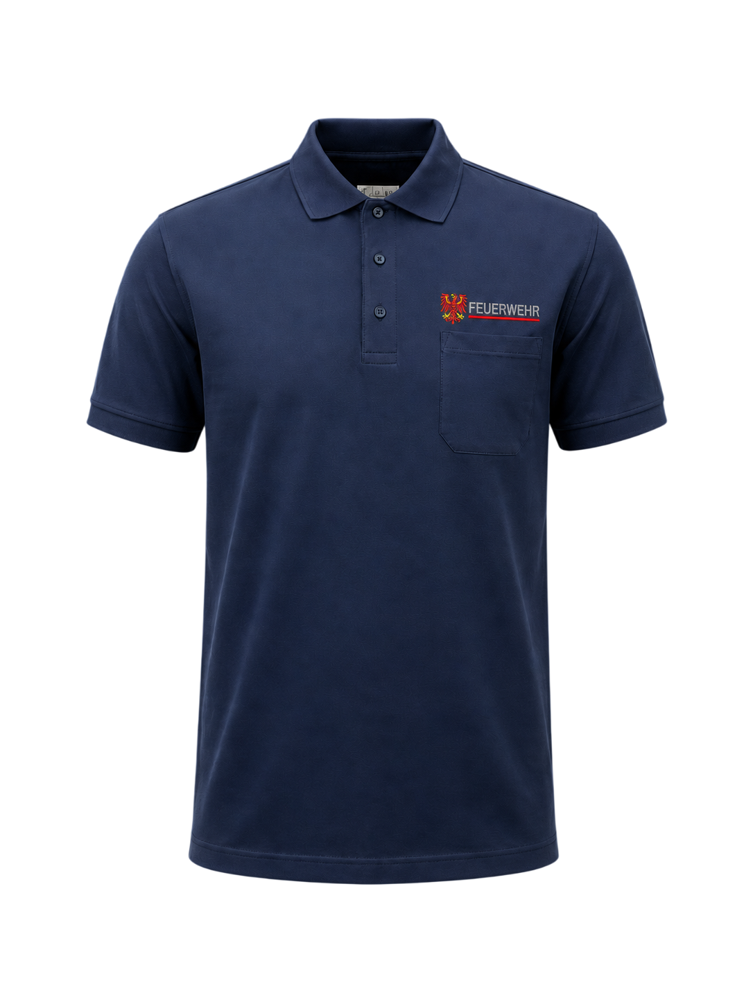 Poloshirt Herren Feuerwehr Brandenburg Premium Hakro Pocket-Poloshirt #812
