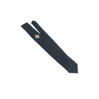 Krawatte, blau, mit Feuerwehr Emblem,