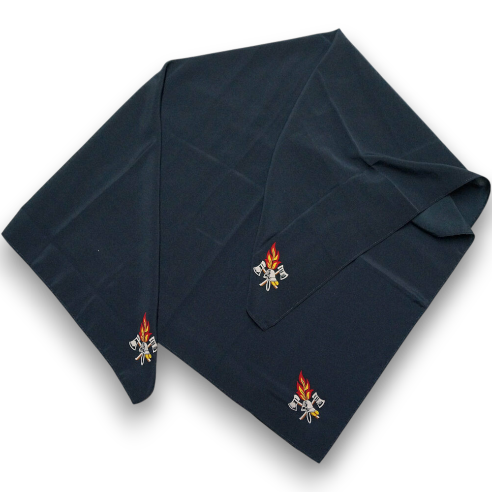 Damenhalstuch, blau, 100% Polyester, 80x80 cm,