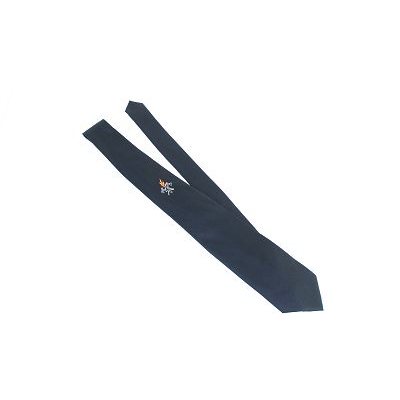 Krawatte, blau, mit Feuerwehr Emblem,
