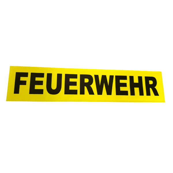 Rückenschild "FEUERWEHR"